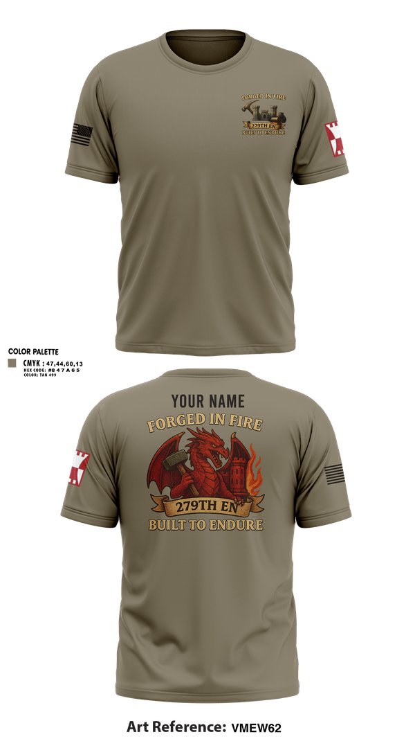 Short Sleeve Performance Shirt, 279TH Engineer Detachment, Army, Teamtime, Team time, sublimation, custom sports apparel, team uniforms, spirit wear, spiritwear, sports uniforms, custom shirts, team store, custom team store, fundraiser sports, apparel fundraiser