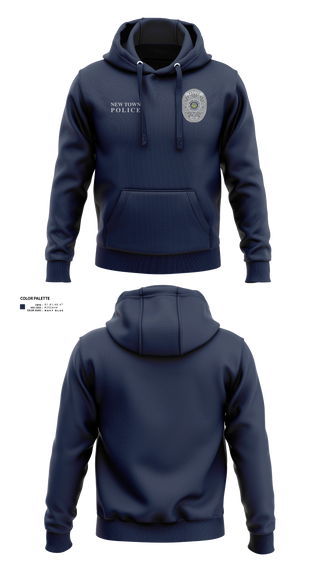 Hoodie, New Town Police Department, Police, Teamtime, Team time, sublimation, custom sports apparel, team uniforms, spirit wear, spiritwear, sports uniforms, custom shirts, team store, custom team store, fundraiser sports, apparel fundraiser