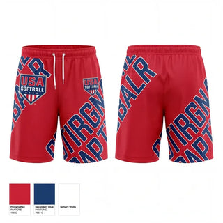Athletic Shorts With Pockets, USA Softball of Alaska, Softball, Teamtime, Team time, sublimation, custom sports apparel, team uniforms, spirit wear, spiritwear, sports uniforms, custom shirts, team store, custom team store, fundraiser sports, apparel fundraiser