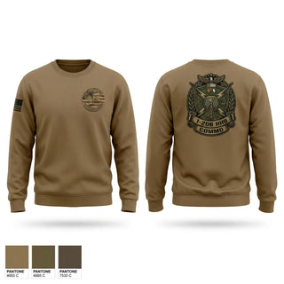 Crew Neck Sweatshirt, 1-206 HHB, Army, Teamtime, Team time, sublimation, custom sports apparel, team uniforms, spirit wear, spiritwear, sports uniforms, custom shirts, team store, custom team store, fundraiser sports, apparel fundraiser