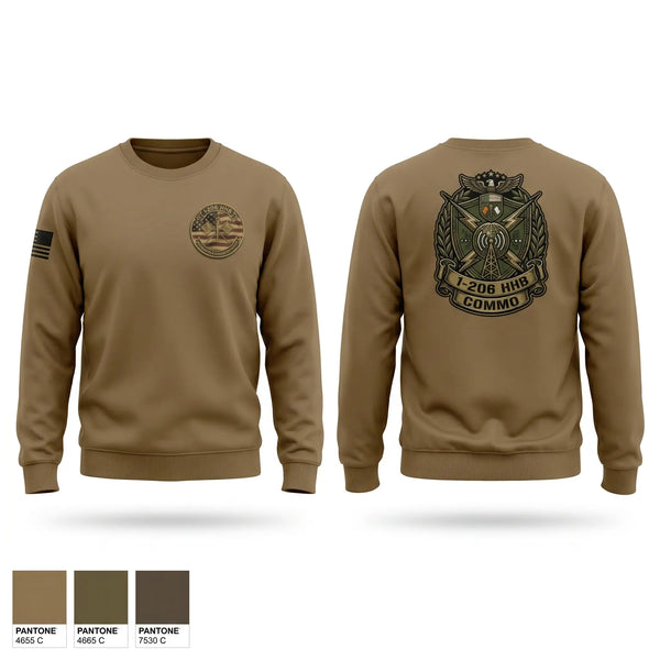 Crew Neck Sweatshirt, 1-206 HHB, Army, Teamtime, Team time, sublimation, custom sports apparel, team uniforms, spirit wear, spiritwear, sports uniforms, custom shirts, team store, custom team store, fundraiser sports, apparel fundraiser