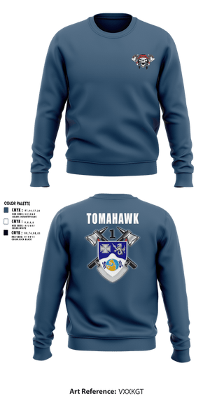 Crew Neck Sweatshirt, Apache Co, 1-23 IN, Army, Teamtime, Team time, sublimation, custom sports apparel, team uniforms, spirit wear, spiritwear, sports uniforms, custom shirts, team store, custom team store, fundraiser sports, apparel fundraiser