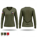Houston ERO SRT 2395768 Women's Long Sleeve V-neck Shirt - 1