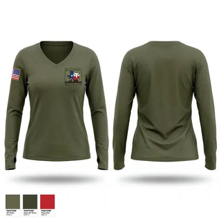 Womens Long Sleeve Vneck Shirt, Houston ERO SRT, Police, Teamtime, Team time, sublimation, custom sports apparel, team uniforms, spirit wear, spiritwear, sports uniforms, custom shirts, team store, custom team store, fundraiser sports, apparel fundraiser