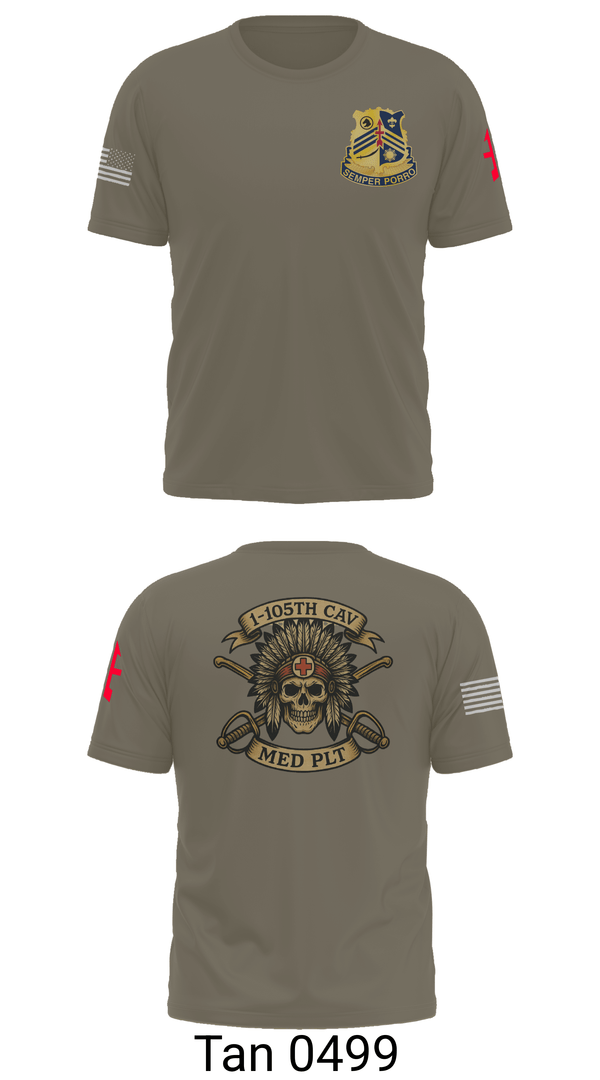 Short Sleeve Performance Shirt, 1-105th cavalry, Army, Teamtime, Team time, sublimation, custom sports apparel, team uniforms, spirit wear, spiritwear, sports uniforms, custom shirts, team store, custom team store, fundraiser sports, apparel fundraiser