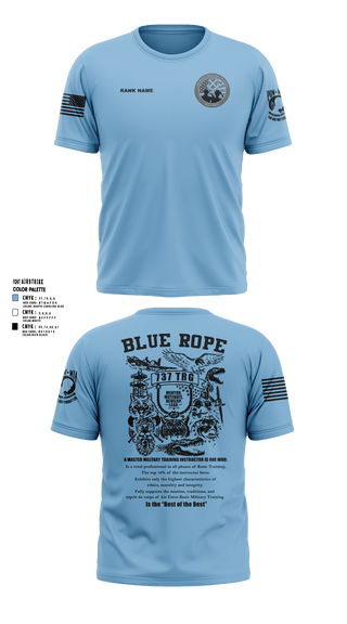 Old School Cotton Feel Shirt, Blue Rope Association, Air Force, Teamtime, Team time, sublimation, custom sports apparel, team uniforms, spirit wear, spiritwear, sports uniforms, custom shirts, team store, custom team store, fundraiser sports, apparel fundraiser