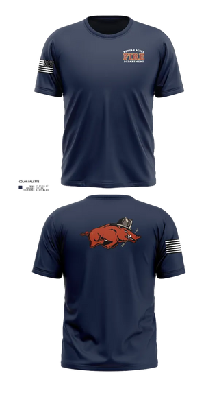 Old School Cotton Feel Shirt, RUNYAN ACRES FIRE DEPARTMENT, , Teamtime, Team time, sublimation, custom sports apparel, team uniforms, spirit wear, spiritwear, sports uniforms, custom shirts, team store, custom team store, fundraiser sports, apparel fundraiser