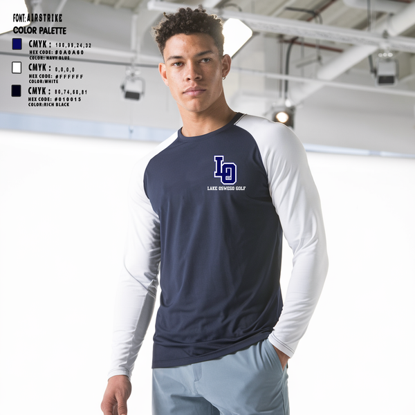 Long Sleeve Performance Shirt, Lake Oswego Golf, Golf, Teamtime, Team time, sublimation, custom sports apparel, team uniforms, spirit wear, spiritwear, sports uniforms, custom shirts, team store, custom team store, fundraiser sports, apparel fundraiser