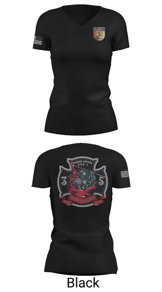 Womens Short Sleeve Vneck Shirt, Truck 35, , Teamtime, Team time, sublimation, custom sports apparel, team uniforms, spirit wear, spiritwear, sports uniforms, custom shirts, team store, custom team store, fundraiser sports, apparel fundraiser