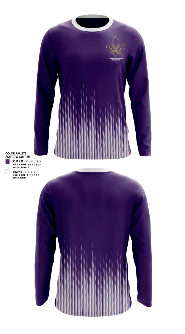 Long Sleeve Performance Shirt, New Rochelle Huguenots Track & Field, Track & Field, Teamtime, Team time, sublimation, custom sports apparel, team uniforms, spirit wear, spiritwear, sports uniforms, custom shirts, team store, custom team store, fundraiser sports, apparel fundraiser
