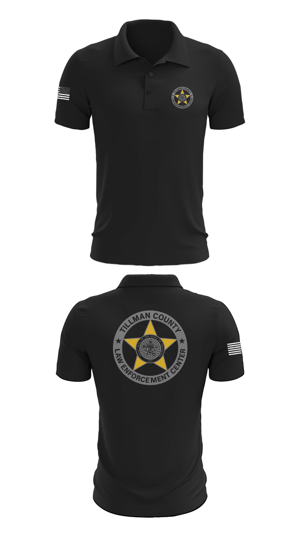 Short Sleeve Performance Polo, Tillman County Law Enforcement Center, Police, Teamtime, Team time, sublimation, custom sports apparel, team uniforms, spirit wear, spiritwear, sports uniforms, custom shirts, team store, custom team store, fundraiser sports, apparel fundraiser