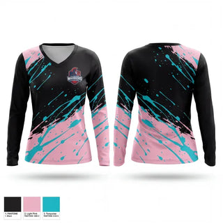 Womens Long Sleeve Vneck Shirt, Alabama Warriors, Men's Basketball, Teamtime, Team time, sublimation, custom sports apparel, team uniforms, spirit wear, spiritwear, sports uniforms, custom shirts, team store, custom team store, fundraiser sports, apparel fundraiser