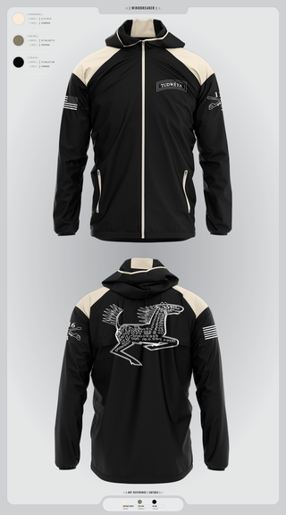 Windbreaker, DET 1 HHC 3-116 CAV, Army, Teamtime, Team time, sublimation, custom sports apparel, team uniforms, spirit wear, spiritwear, sports uniforms, custom shirts, team store, custom team store, fundraiser sports, apparel fundraiser