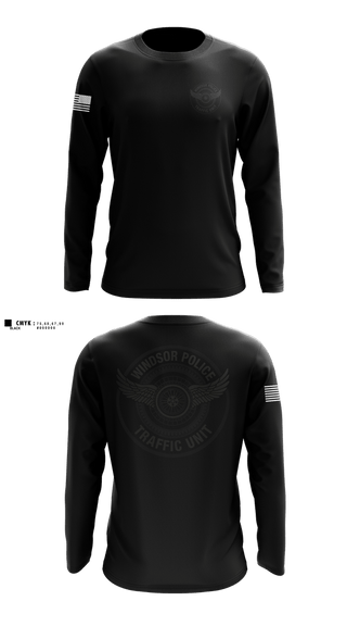 Long Sleeve Performance Shirt, Windsor PD Traffic Unit, Police, Teamtime, Team time, sublimation, custom sports apparel, team uniforms, spirit wear, spiritwear, sports uniforms, custom shirts, team store, custom team store, fundraiser sports, apparel fundraiser