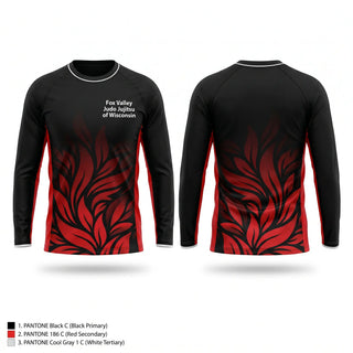 Long Sleeve Performance Shirt, Fox Valley Judo & Jujitsu of Wisconsin, , Teamtime, Team time, sublimation, custom sports apparel, team uniforms, spirit wear, spiritwear, sports uniforms, custom shirts, team store, custom team store, fundraiser sports, apparel fundraiser