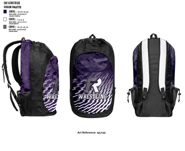 Gear Bag, Fremont Ross Wrestling, Wrestling, Teamtime, Team time, sublimation, custom sports apparel, team uniforms, spirit wear, spiritwear, sports uniforms, custom shirts, team store, custom team store, fundraiser sports, apparel fundraiser