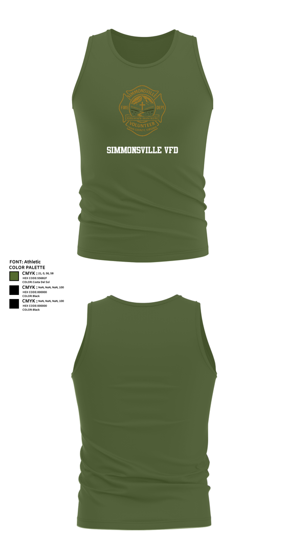 Tank Top, Simmonsville VFD, , Teamtime, Team time, sublimation, custom sports apparel, team uniforms, spirit wear, spiritwear, sports uniforms, custom shirts, team store, custom team store, fundraiser sports, apparel fundraiser