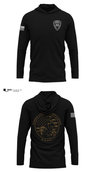 Long Sleeve Hooded Sun Shirt, Kemper County Sheriff’s Office, Police, Teamtime, Team time, sublimation, custom sports apparel, team uniforms, spirit wear, spiritwear, sports uniforms, custom shirts, team store, custom team store, fundraiser sports, apparel fundraiser