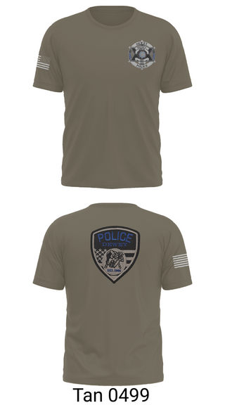 Old School Cotton Feel Shirt, Dewey Police Department, , Teamtime, Team time, sublimation, custom sports apparel, team uniforms, spirit wear, spiritwear, sports uniforms, custom shirts, team store, custom team store, fundraiser sports, apparel fundraiser