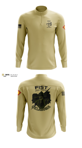 Quarter Zip Jacket, HHB 160th FIST, Army, Teamtime, Team time, sublimation, custom sports apparel, team uniforms, spirit wear, spiritwear, sports uniforms, custom shirts, team store, custom team store, fundraiser sports, apparel fundraiser