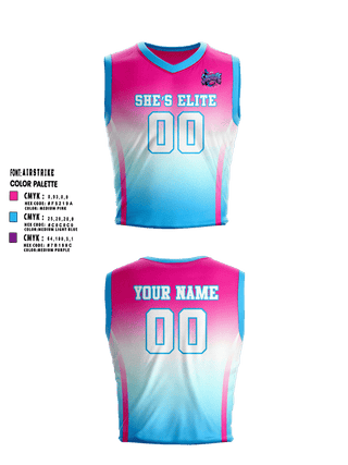 Womens Basketball Jersey, She’s Elite, , Teamtime, Team time, sublimation, custom sports apparel, team uniforms, spirit wear, spiritwear, sports uniforms, custom shirts, team store, custom team store, fundraiser sports, apparel fundraiser
