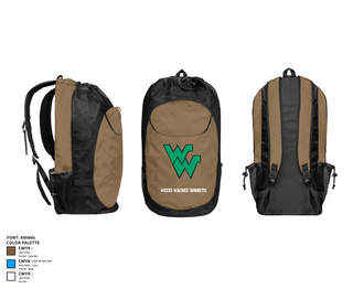 Gear Bag, Weeki Wachee Hornets, Women's Soccer, Teamtime, Team time, sublimation, custom sports apparel, team uniforms, spirit wear, spiritwear, sports uniforms, custom shirts, team store, custom team store, fundraiser sports, apparel fundraiser