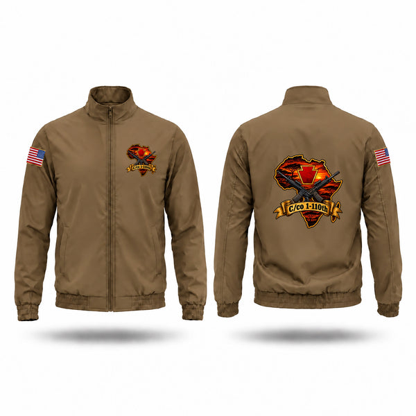 Windbreaker, Charlie 1-110th, Army, Teamtime, Team time, sublimation, custom sports apparel, team uniforms, spirit wear, spiritwear, sports uniforms, custom shirts, team store, custom team store, fundraiser sports, apparel fundraiser