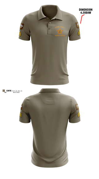 Short Sleeve Performance Polo, Dodge County Sheriff's Office, Police, Teamtime, Team time, sublimation, custom sports apparel, team uniforms, spirit wear, spiritwear, sports uniforms, custom shirts, team store, custom team store, fundraiser sports, apparel fundraiser