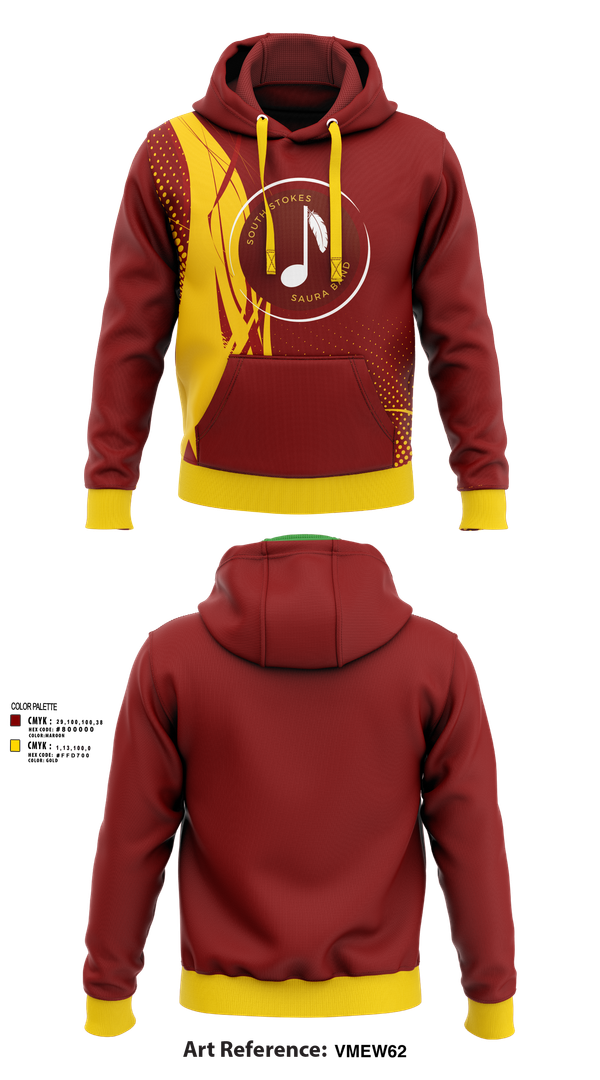 Hoodie, South Stokes Saura Band, Spirit Store, Teamtime, Team time, sublimation, custom sports apparel, team uniforms, spirit wear, spiritwear, sports uniforms, custom shirts, team store, custom team store, fundraiser sports, apparel fundraiser