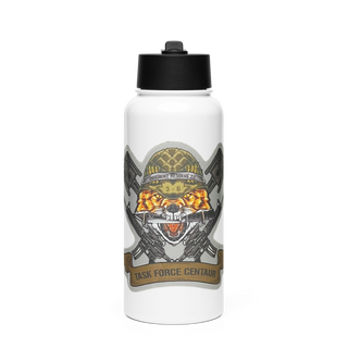 3-6 Fox Co. 82938446 Stainless Steel Water Bottle with a Straw Lid