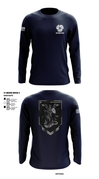 Long Sleeve Performance Shirt, 1-222 Aviaition Regiment, Army, Teamtime, Team time, sublimation, custom sports apparel, team uniforms, spirit wear, spiritwear, sports uniforms, custom shirts, team store, custom team store, fundraiser sports, apparel fundraiser