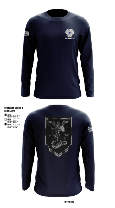 1-222 Aviation Regiment Long Sleeve Performance Shirt 9