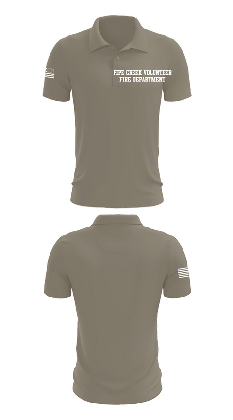 Short Sleeve Performance Polo, Pipe Creek Volunteer Fire Department, Fire Department, Teamtime, Team time, sublimation, custom sports apparel, team uniforms, spirit wear, spiritwear, sports uniforms, custom shirts, team store, custom team store, fundraiser sports, apparel fundraiser