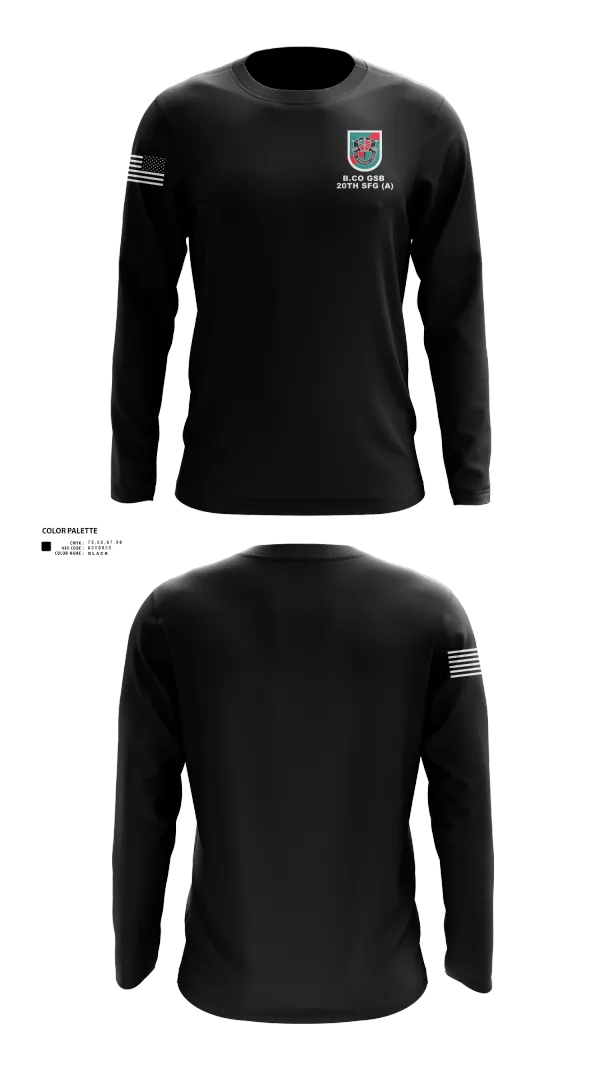 Long Sleeve Performance Shirt, B.CO GSB 20th SFG(A), , Teamtime, Team time, sublimation, custom sports apparel, team uniforms, spirit wear, spiritwear, sports uniforms, custom shirts, team store, custom team store, fundraiser sports, apparel fundraiser