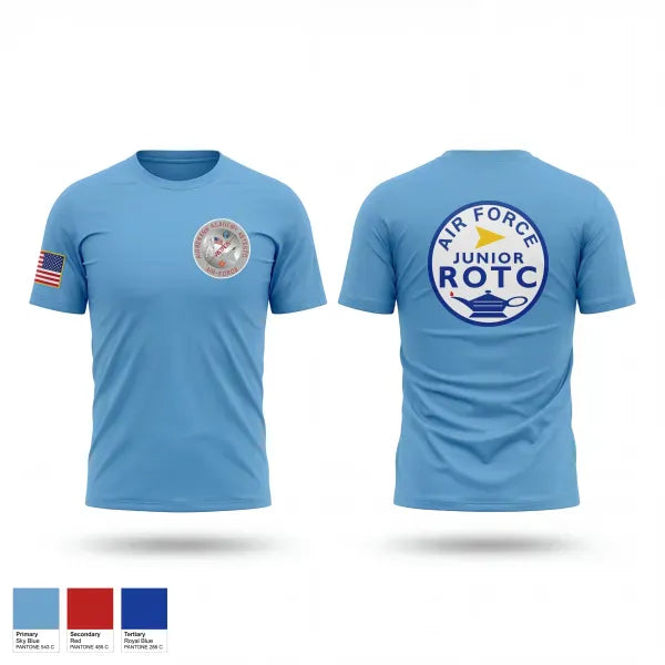 Short Sleeve Performance Shirt, Pinkerton Academy AFJROTC, Air Force, Teamtime, Team time, sublimation, custom sports apparel, team uniforms, spirit wear, spiritwear, sports uniforms, custom shirts, team store, custom team store, fundraiser sports, apparel fundraiser