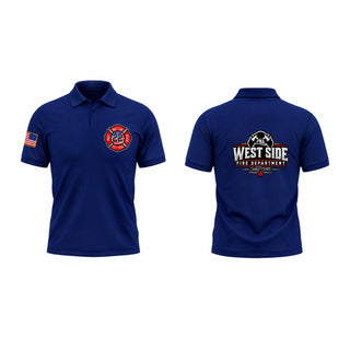 Short Sleeve Performance Polo, WEST SIDE VOLUNTEER FIRE DEPARTMENT, Fire Department, Teamtime, Team time, sublimation, custom sports apparel, team uniforms, spirit wear, spiritwear, sports uniforms, custom shirts, team store, custom team store, fundraiser sports, apparel fundraiser