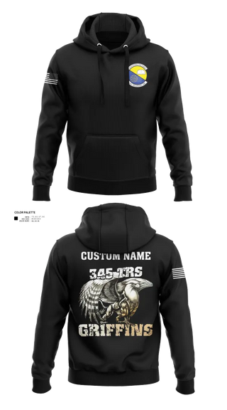 Hoodie, 345th TRS, , Teamtime, Team time, sublimation, custom sports apparel, team uniforms, spirit wear, spiritwear, sports uniforms, custom shirts, team store, custom team store, fundraiser sports, apparel fundraiser