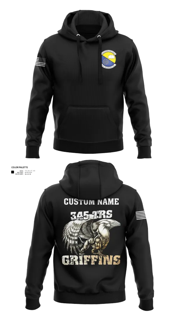 Hoodie, 345th TRS, , Teamtime, Team time, sublimation, custom sports apparel, team uniforms, spirit wear, spiritwear, sports uniforms, custom shirts, team store, custom team store, fundraiser sports, apparel fundraiser