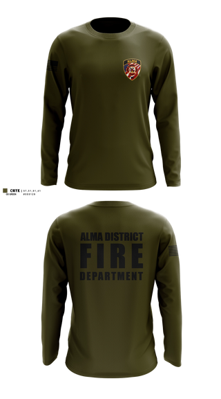 Long Sleeve Performance Shirt, Alma District Fire Department, Fire Department, Teamtime, Team time, sublimation, custom sports apparel, team uniforms, spirit wear, spiritwear, sports uniforms, custom shirts, team store, custom team store, fundraiser sports, apparel fundraiser