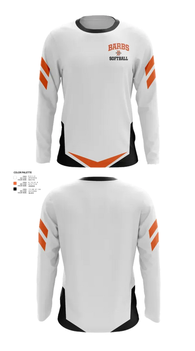DeKalb Barbs 81684268 Long Sleeve Performance Shirt 21