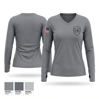 Womens Long Sleeve Vneck Shirt, S.W.A.T., Police, Teamtime, Team time, sublimation, custom sports apparel, team uniforms, spirit wear, spiritwear, sports uniforms, custom shirts, team store, custom team store, fundraiser sports, apparel fundraiser