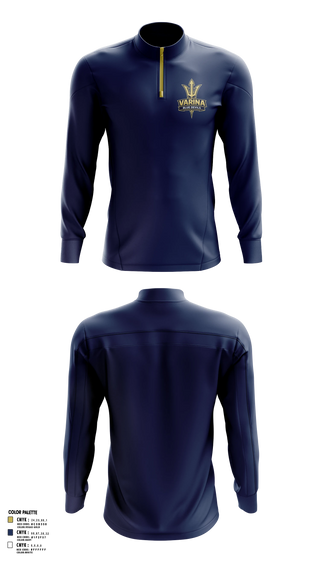 Quarter Zip Jacket, Varina, Track & Field, Teamtime, Team time, sublimation, custom sports apparel, team uniforms, spirit wear, spiritwear, sports uniforms, custom shirts, team store, custom team store, fundraiser sports, apparel fundraiser