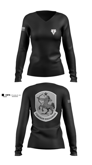 Womens Long Sleeve Vneck Shirt, Killer Troop, 2/11 ACR, , Teamtime, Team time, sublimation, custom sports apparel, team uniforms, spirit wear, spiritwear, sports uniforms, custom shirts, team store, custom team store, fundraiser sports, apparel fundraiser