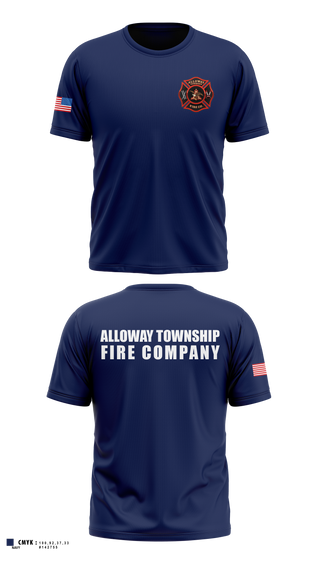 Old School Cotton Feel Shirt, Alloway Township Fire Company, Fire Department, Teamtime, Team time, sublimation, custom sports apparel, team uniforms, spirit wear, spiritwear, sports uniforms, custom shirts, team store, custom team store, fundraiser sports, apparel fundraiser