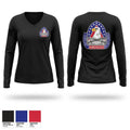 410th Contracting Support Brigade Women's Long Sleeve V-neck Shirt - 1