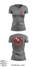 Charleston Fire Dept Dive Team 94862858 Women's Short Sleeve V-neck Shirt - 3