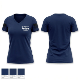 Womens Short Sleeve Vneck Shirt, City of Gladwin Police, Police, Teamtime, Team time, sublimation, custom sports apparel, team uniforms, spirit wear, spiritwear, sports uniforms, custom shirts, team store, custom team store, fundraiser sports, apparel fundraiser