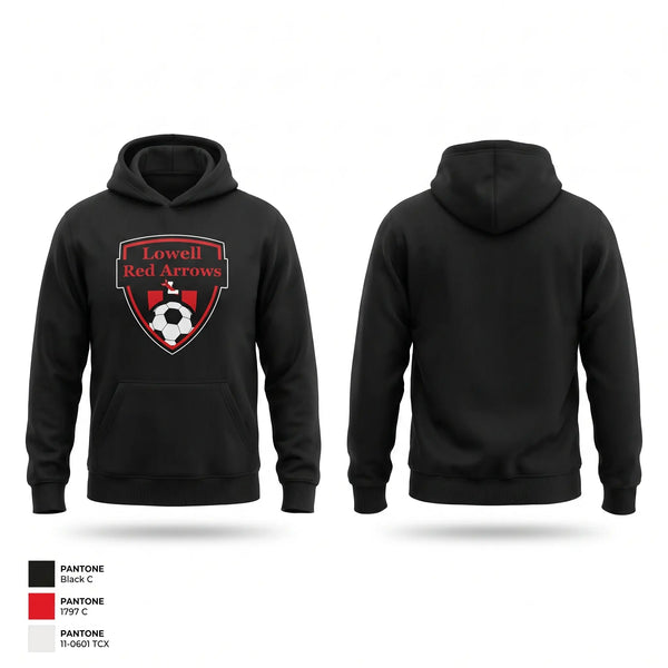 Hoodie, Lowell Red Arrows, Men's Soccer, Teamtime, Team time, sublimation, custom sports apparel, team uniforms, spirit wear, spiritwear, sports uniforms, custom shirts, team store, custom team store, fundraiser sports, apparel fundraiser