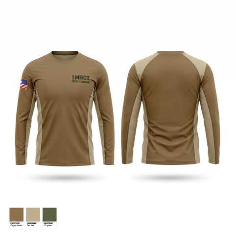 Long Sleeve Performance Shirt, 1MBCT UAS Platoon, Army, Teamtime, Team time, sublimation, custom sports apparel, team uniforms, spirit wear, spiritwear, sports uniforms, custom shirts, team store, custom team store, fundraiser sports, apparel fundraiser
