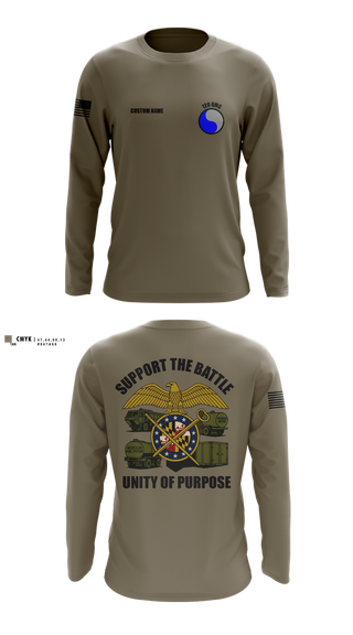 Long Sleeve Performance Shirt, 729 Quarter Master Unit, Army, Teamtime, Team time, sublimation, custom sports apparel, team uniforms, spirit wear, spiritwear, sports uniforms, custom shirts, team store, custom team store, fundraiser sports, apparel fundraiser
